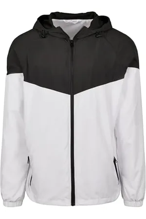 Build Your Brand Mens BY129-2-Tone Tech Windrunner Windbreaker, , L