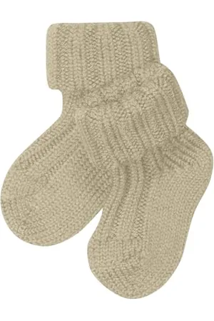 Falke Unisex Baby Socken Soft Rib Bootsock B So Wolle einfarbig 1 Paar, , 80-92