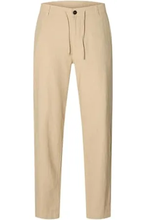 SELETED Selected Homme Herren Slh172-slimtape Brody Linen Pant Noos Chinohose, , S EU