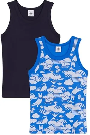 Petit Bateau Jungen A0A8E Tanktop, , 3 Jahre (2er Pack)