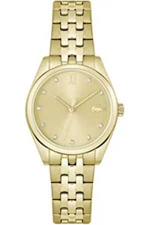 Lacoste Analog Quarzuhr für Damen Kollektion TUILERIE mit Goldfarben Edelstahlarmband - 2001303