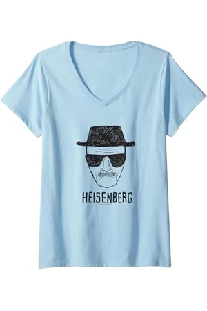 Breaking Bad Damen Heisenberg Skizzieren T-Shirt mit V-Ausschnitt