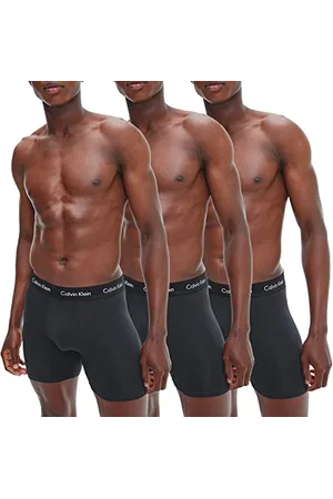 Calvin Klein Herren Boxer Briefs aus Baumwolle mit Stretch, Schwarz (Black W Black Wb), M