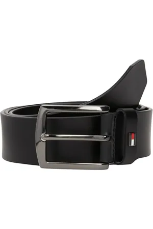 Tommy Hilfiger DENTON 3.5 EXT Fester Gürtel Herren, Schwarz (Black), 80