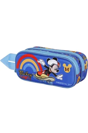 Disney Micky Maus Freestyle-3D Doppelfedermäppchen, , 22 x 9,5 cm