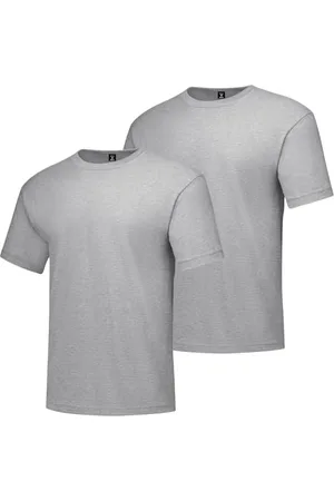 Hanes Herren Beefy-T, kurzärmelig, 2 Stück, Aus leichtem Stahl, 58