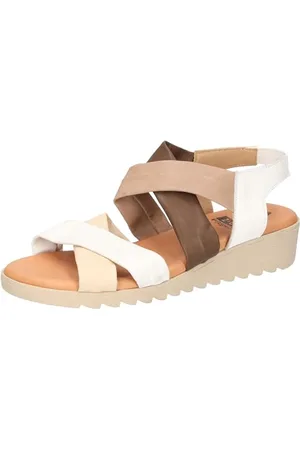 2Go Damen 8049-804 Keilsandale, weiß/beige, 36 EU