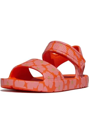FitFlop Unisex Kinder Iqushion Kids Toddler Poppy-Print Erg B/S Sandale