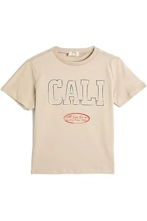 Koton Boys T-Shirt Short Sleeve Printed Crew Neck Cotton