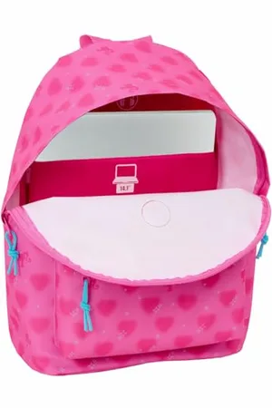 Safta BARBIE CORAZONES Laptop-Rucksack, 14,1 Zoll, ideal für Jugendliche unterschiedlichen Alters, bequem und vielseitig, Qualität und Stärke, 31 x 16 x 41 cm, , M, lässig, , M, Casual
