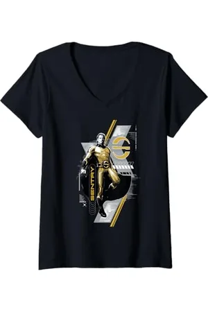 Marvel Damen Studios Thunderbolts Sentry a.k.a. Robert Reynolds T-Shirt mit V-Ausschnitt