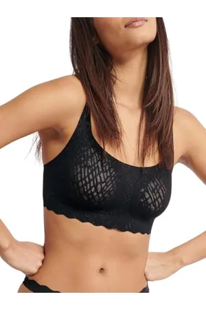 Sloggi Damen Zero Feel Bliss Top, Black, L