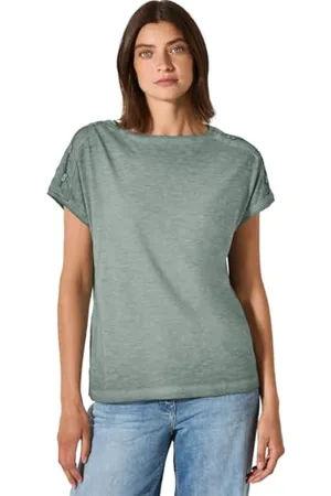 CECIL NOS GMD Button Shoulder T-Shirt XS
