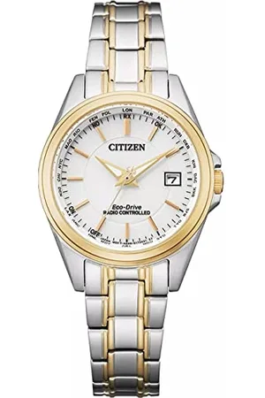 Citizen Damen Analog Japanisches Quarzwerk Uhr mit Edelstahl Armband EC1186-85A