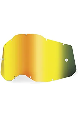 100% Unisex-Adult Racecraft/Accuri/Strata Replacement Sunglass Lenses, Spiegel Gold, Erwachsene