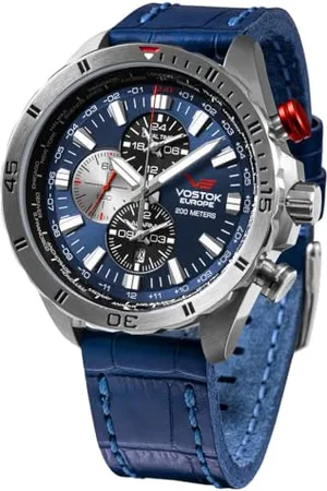 Vostok Herren Analog Quarz Uhr mit Leder Armband YM26-320A652