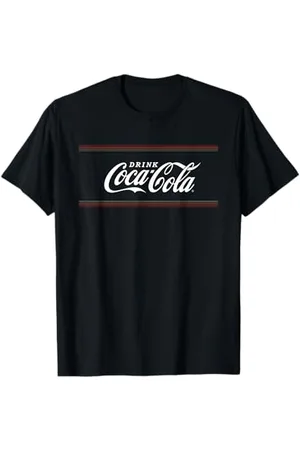 Coca-Cola Coca-Cola-Logo mit verblassten Streifen T-Shirt