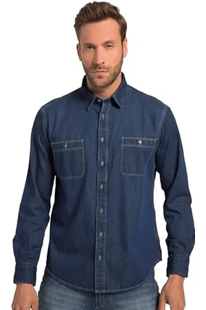 JP 1880 Herren Poloshirt Langarm - Bio-Baumwolle OCS-zertifiziert Bis 8XL