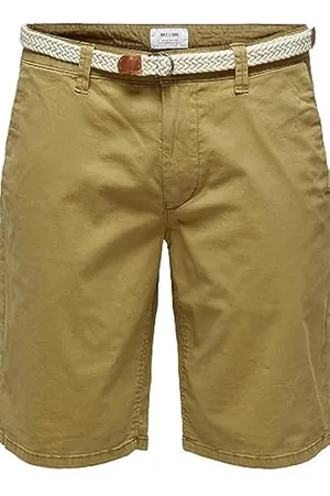 ONLY & SONS Men's Onscam Pk 8237 Shorts Chino, Silver Lining, M :  : Fashion