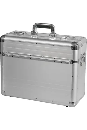 Alumaxx 45119 Pilotenkoffer BETHA, Piloten Koffer aus glattem Aluminium, Dokumentenkoffer Alu, Aktenkoffer mit Zahlenschloss, Koffer 47 cm, Businesskoffer für 17" Notebooks, , 47 x 38 x 20 cm
