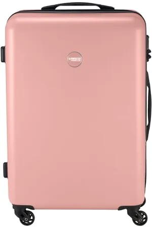 Princess Traveller Koffer Mittelgroß - PT01 - Reiskoffer mit 4 Rollen - Rosa - 67cm - Koffer & trolleys - hartschalenkoffer