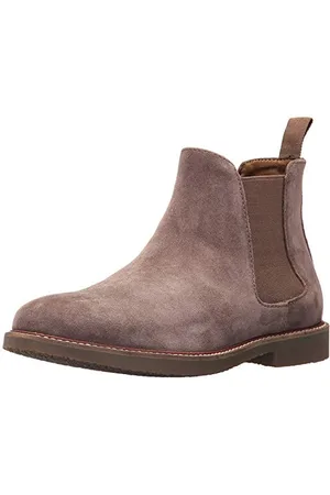 Steve Madden Herren Highline Chelsea-Stiefel, Braungrau-Taupe Suede, 44 EU