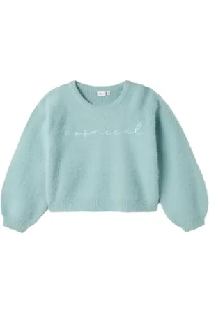 NAME IT Mädchen Nkfnirilis Short Boxy Knit Strickpullover, , 146-152 EU