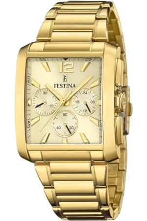 Festina Herren Analog Quarz Uhr mit Edelstahl Armband F20638/2