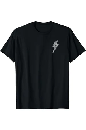 AC/DC Offizielles ACDC Lizenziertes Merchandise Unisex Rock T-Shirt Kurzarm S EU 40.5 Lightning Bolt Design Klassische Passform Klassisch