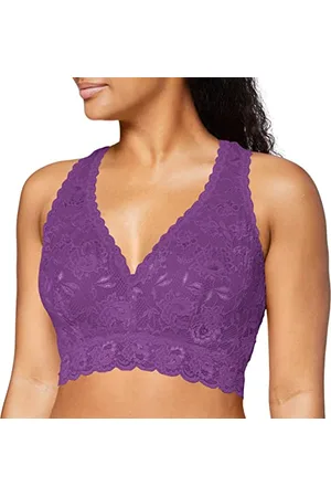 Cosabella Damen Say Never Curvy Racie Racerback Bralette Plunge-BH, Durchsichtig, , Large