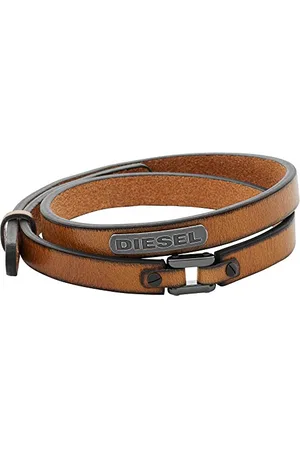 Diesel Armband Für Männer, 18 Cm - 19,5 Cm Braunes Lederarmband, DX0984040