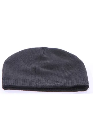 Timberland Herren Knit Logo Beanie Baskenmütze, Black, OS