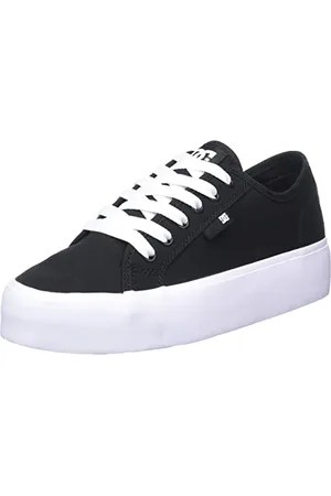 Dcshoes Damen Manual Platform Sneaker, Black/White, 36.5 EU