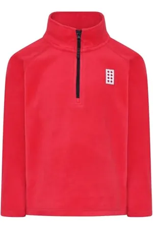 KABOOKI Jungen LWSINCLAIR 702-PULLOVER Pullover, Red, 128