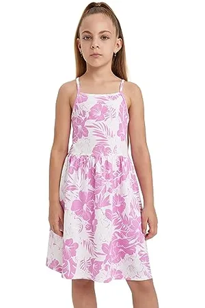 DeFacto Mädchen Kleid - Modisches Kleid für stilbewusste Mädchen