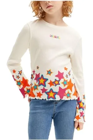 Desigual Mädchen Girl Knit Long Sleeve T-Shirt, , 14 Jahre EU