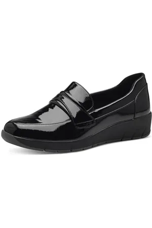 Jana Damen Slipper Elegant Vegan, Schwarz , 37 EU