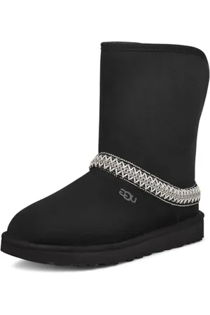 UGG Classic Short Crescent Mode-Stiefel, Black 43 EU