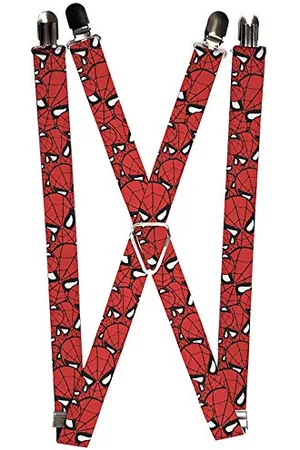 Buckle Herren Marvel Comics Suspenders - Spider-man Stacked Strumpfhalter, , Einheitsgröße EU