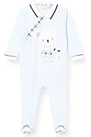 chicco Baby-Jungen Tutina Con apertura davanti per neonato Pyjamaset, hellblau, 62