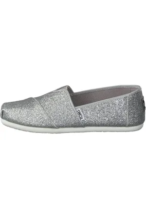 TOMS ALPARGATA Espadrille Kunststoff Mädchen, Silber, 34 EU