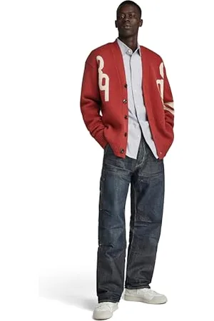 G-Star RAW Herren Holiday 89 GS Loose Knitted Cardigan, , L