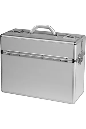 Alumaxx 45100 Pilotenkoffer ALPHA, Piloten Koffer aus Aluminium, Aktenkoffer Alu, Zahlenschloss, Dokumentenkoffer, Businesskoffer ca. 47 cm, , 47 x 36,5 x 20 cm