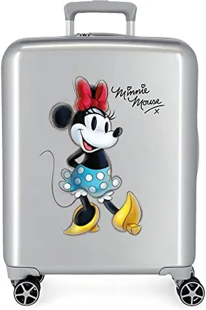 Disney 100 Joyful Grauer Kabinenkoffer 40 x 55 x 20 cm, starres ABS, integrierter TSA-Verschluss, 38,4 l, 2 kg, 4 Doppelrollen, Handgepäck