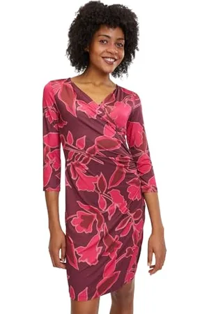 Cartoon Damen Casual-Kleid mit 3/4 Arm ,36