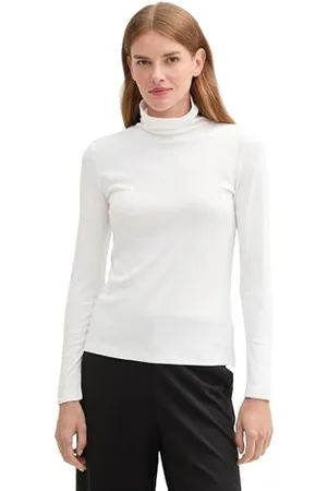 TOM TAILOR Damen Longsleeve mit Rollkragen, , XXS
