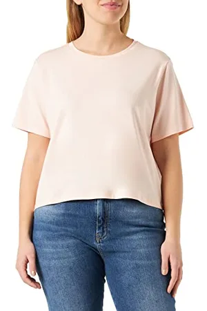 Tamaris Damen Cropped Oversized T-Shirt ASCEA Pink L