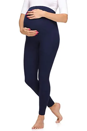 Merry Style Damen Lange Umstandsleggings aus Viskose MS10-297 ( , XL)