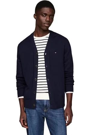 Tommy Hilfiger Herren Strickjacke Cardigan Pima Org Ctn Cashmere Cardigan mit Knopfleiste, , M