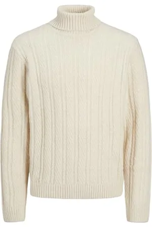 JACK & JONES Male Rollkragenpullover Einfarbig Rollkragenpullover